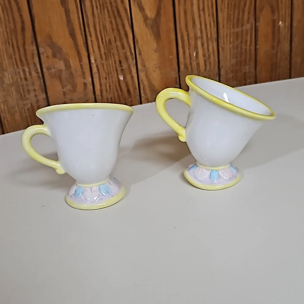 Disney Beauty and The Beast Ms. Pots, Chip and 2 Cups Ceramic Set - Picture 12 of 16